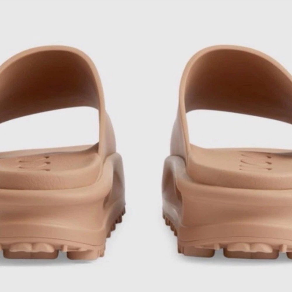 Gucci Women's Beige Slide Sandals Authentic - Picture 5 of 6